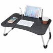 USB Computer Desk Multifunctional Portable Bed Computer Desk Lazy Foldable Lazy Laptop Table for Home Office DormitoryGreen