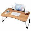 USB Computer Desk Multifunctional Portable Bed Computer Desk Lazy Foldable Lazy Laptop Table for Home Office DormitoryGreen