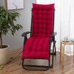 Chair Cushion Tufted Soft Deck Chaise Padding Outdoor Patio Pool Recliner 18*61Red