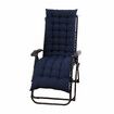 Chair Cushion Tufted Soft Deck Chaise Padding Outdoor Patio Pool Recliner 18*61Black