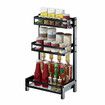 ZHIMI ZM-049 Kitchen Dish Drainer Dry Rack 2/3 Tier Spice Jars Bottle Stainless Organizer.A3 Layers