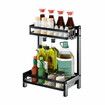 ZHIMI ZM-049 Kitchen Dish Drainer Dry Rack 2/3 Tier Spice Jars Bottle Stainless Organizer.A3 Layers