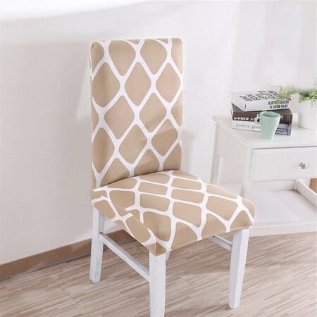 Elastic Dining Chair Cover Stretch Polyester Chair Seat Slipcover Office Computer Chair Protector Home Office Furniture Decor#4