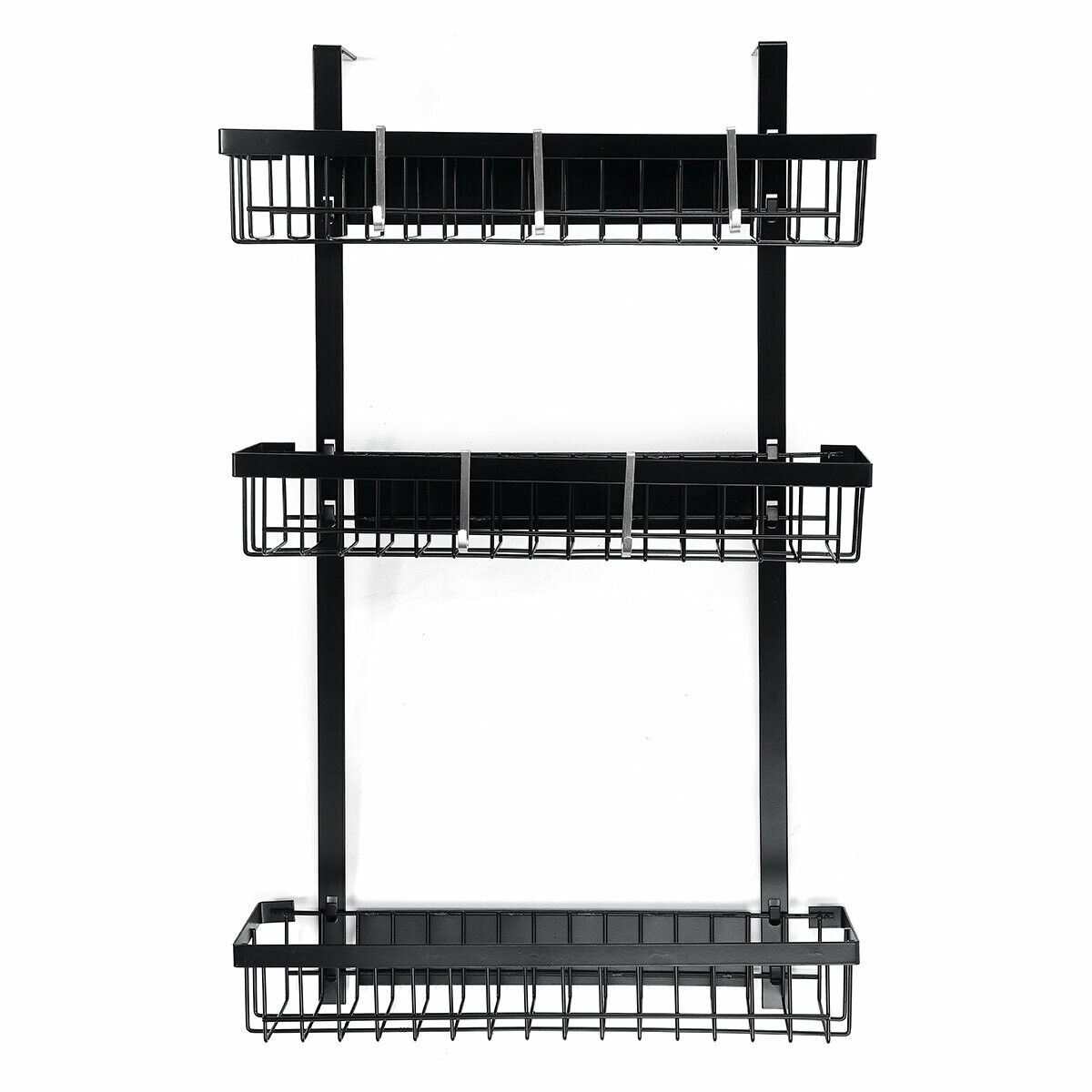 HONGPAI Refrigerator Rack Kitchen Bar Organizer Side Shelf Sidewall Holder HouseholdWhite