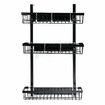 HONGPAI Refrigerator Rack Kitchen Bar Organizer Side Shelf Sidewall Holder HouseholdWhite