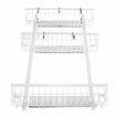 HONGPAI Refrigerator Rack Kitchen Bar Organizer Side Shelf Sidewall Holder HouseholdWhite