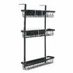 HONGPAI Refrigerator Rack Kitchen Bar Organizer Side Shelf Sidewall Holder HouseholdWhite