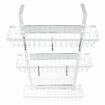 HONGPAI Refrigerator Rack Kitchen Bar Organizer Side Shelf Sidewall Holder HouseholdBlack