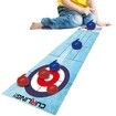 Curling Tabletop Game,Mini Curling Game Set for Kids | Desktop Shuffleboard Bowling and Curling Game Kit Portable Family Board Game for Kids and Adults