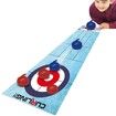 Curling Tabletop Game,Mini Curling Game Set for Kids | Desktop Shuffleboard Bowling and Curling Game Kit Portable Family Board Game for Kids and Adults