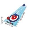 Curling Tabletop Game,Mini Curling Game Set for Kids | Desktop Shuffleboard Bowling and Curling Game Kit Portable Family Board Game for Kids and Adults