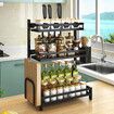 2/3 Tier Kitchen Rack Organizer Stainless Steel Countertop Spice Jars Bottle Kit.A2 Layers