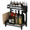 2/3 Tier Kitchen Rack Organizer Stainless Steel Countertop Spice Jars Bottle Kit.A2 Layers