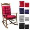 Rocking Chair Cushion Seat Back Cushion Non-Skid Chair Pad Rocking Chair Recliner Mat for Office Sofa HomeRed