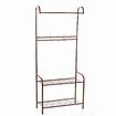 165cm Clothes Cloth Coat Rack Hanger Garment Portable Shoe Rack Shelf Bracket Hat Hook Organiser Studying Bedroom Black