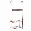 165cm Clothes Cloth Coat Rack Hanger Garment Portable Shoe Rack Shelf Bracket Hat Hook Organiser Studying Bedroom Black