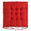 40*40cm Seat Cushion Soft Thick Buttocks Chair Pad Square Cotton Seat Mat Garden Home Office Furniture DecorationWine Red