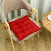 40*40cm Seat Cushion Soft Thick Buttocks Chair Pad Square Cotton Seat Mat Garden Home Office Furniture DecorationWine Red