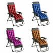 Lounger Recliner Seat Pad Replacement Cotton Cushion Cover Sun Sofa Garden Chair MatBlue