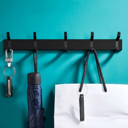 YOUQIN 3/4/5/6 Sticky Hook Wall Mounted Bearing Household Rack Punched Hanging Bathroomtype4