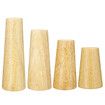 4Pcs/Set Solid Wooden Cone Angled Furniture Legs Kit Sofa Table Chair Stool Part Leg Support8cm