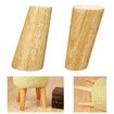 4Pcs/Set Solid Wooden Cone Angled Furniture Legs Kit Sofa Table Chair Stool Part Leg Support8cm