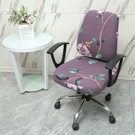 2Pcs/set Elastic Office Chair Cover Computer Chair Protector Stretch Seat Slipcover Home Office Furniture Decoration#8