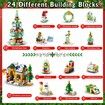 Advent calendar 2023 - Christmas countdown calendar,24 days of Christmas Advent calendar,Christmas building blocks,Christmas gifts for kids girls boys adult