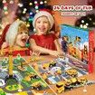 Christmas Advent Calendar for Kids Boys,Toys for Age3+ Year Old Boys Girls 24 Days Countdown Calendar with Alloy Construction Engineering Vehicle Toy Sets Xmas Gifts Stocking Stuffer for Boys Ages 3+