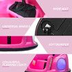 Kids Bumper Car Remote Control Ride On Toy Electric RC Race Vehicle LED Lights 360 Degree Spin 6V Battery Toddlers Gifts Dining Tray Pink