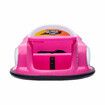 Kids Bumper Car Remote Control Ride On Toy Electric RC Race Vehicle LED Lights 360 Degree Spin 6V Battery Toddlers Gifts Dining Tray Pink