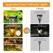 Solar Pathway Lights Outdoor,Upgraded Solar Outdoor Lights,Bright Solar Garden Lights Outdoor Waterproof,Auto On/Off Outdoor Solar Lights for Yard Landscape Path Lawn Patio Walkway (8 Pack)