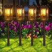Solar Pathway Lights Outdoor,Upgraded Solar Outdoor Lights,Bright Solar Garden Lights Outdoor Waterproof,Auto On/Off Outdoor Solar Lights for Yard Landscape Path Lawn Patio Walkway (4 Pack)