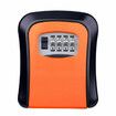 Wall Mounted 4-Digit Combination Lock Key Safe Storage Box Home Gate CofferOrange