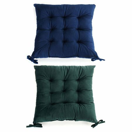 40*40cm Soft Square Chair Seat Pad Filled Ties Handmade Cushion Decorseat for Kitchen Chairs Home Sofa CushionCoffee