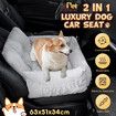 Dog Cat Pet Bed Sofa Car Seat Calming Doggy Canine Carrier Booster Chair Mattress Protector Puppy Couch Bedding Warming Lounge Travel Cushion