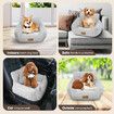 Dog Cat Pet Bed Sofa Car Seat Calming Doggy Canine Carrier Booster Chair Mattress Protector Puppy Couch Bedding Warming Lounge Travel Cushion