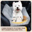 Dog Cat Pet Bed Sofa Car Seat Calming Doggy Canine Carrier Booster Chair Mattress Protector Puppy Couch Bedding Warming Lounge Travel Cushion