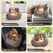 Dog Pet Cat Bed Sofa Calming Car Seat Doggy Canine Booster Carrier Chair Mattress Protector Couch Puppy Bedding Warming Lounge Travel Cushion