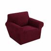 1 Seater Elastic Sofa Cover Universal Pure Color Chair Seat Protector Stretch Slipcover Couch Case Decoration Grey