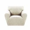 1 Seater Elastic Sofa Cover Universal Pure Color Chair Seat Protector Stretch Slipcover Couch Case Decoration Grey