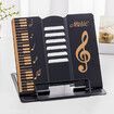 Metal Adjustable Music Book Pad Holder Stand Music Practice Portable Rack BookendsPink