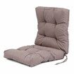 High Back Chair Cushion Waterproof Sofa Recliner Chair Cushion Seat Back Pad Tatami Mat for Office Home Patio Backyard GardenBlack