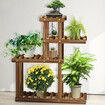 Wooden Succulent Flower Pot Shelf Rack Multi-Layer Solid Wood Floor Indoor LivingA