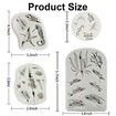 4PCS Marine Theme Fondant Silicone Mold Seaweed Sea Fish Crab Coral Conch Sea Shells Shape DIY Handmade