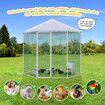 Chicken Coop Rabbit Hutch Duck Walk In Cage Hen Puppy Enclosure House Large Pen Shade Cover Backyard 2.8 X 2.48M