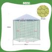 Chicken Coop Rabbit Hutch Duck Walk In Cage Hen Puppy Enclosure House Large Pen Shade Cover Backyard 2.8 X 2.48M