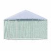 Chicken Coop Rabbit Hutch Duck Walk In Cage Hen Puppy Enclosure House Large Pen Shade Cover Metal Backyard 4 X 2.63M