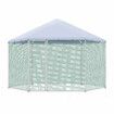 Chicken Coop Rabbit Hutch Duck Walk In Cage Hen Puppy Enclosure House Large Pen Shade Cover Metal Backyard 4 X 2.63M