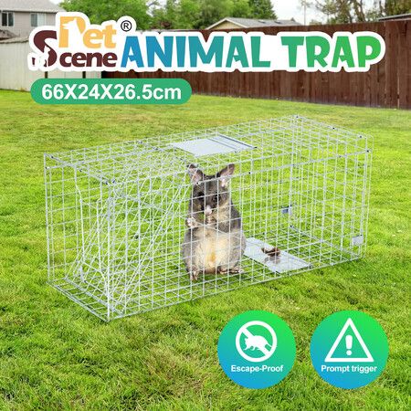 Possum Trap Animal Humane Bird Rabbit Mouse Cat Cage Live Safe Catch Racoon Groundhog Armadillo Dog Hare